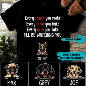Personalized Dog Watching You Tee