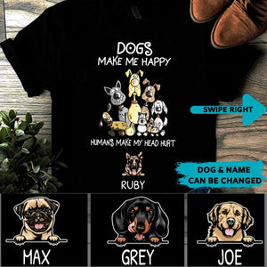 Personalized Dog Happy Tee