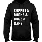 COFFEE BOOKS DOGS & NAPS - HOODIE - DOGSTROM