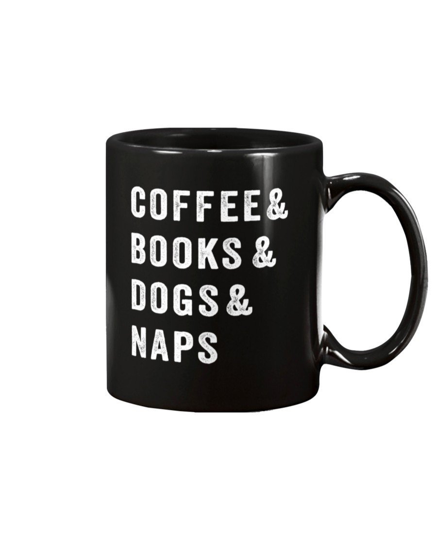 Coffee Books Dogs Naps Mug - DOGSTROM