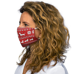 Dachshund Winter Reusable Face Mask - DOGSTROM