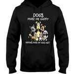 dogstrom DOGS MAKE ME HAPPY COLLECTION Apparel Hoodie Black S