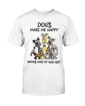 DOGS MAKE ME HAPPY TEE - DOGSTROM