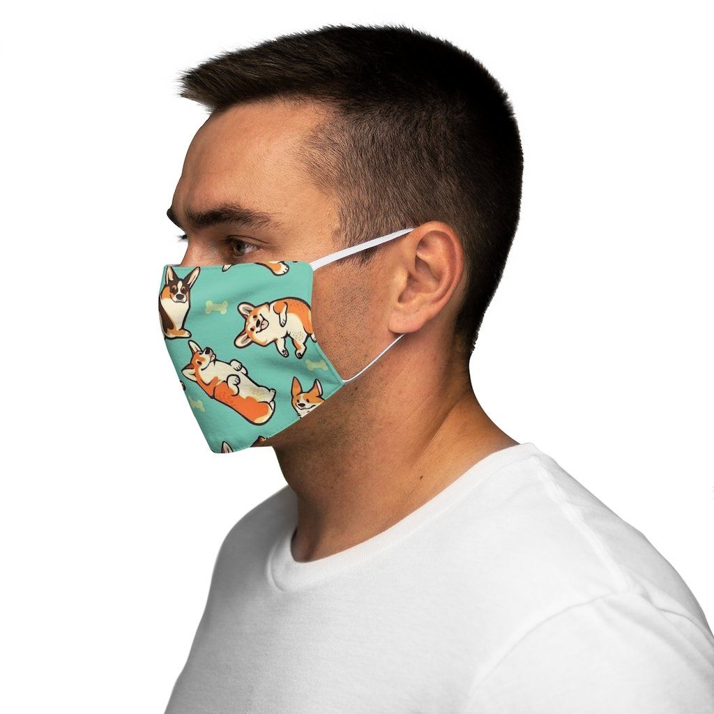 Happy Corgi Reusable Face Mask - DOGSTROM