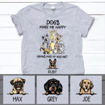Personalized Dog Happy T-shirt - DOGSTROM