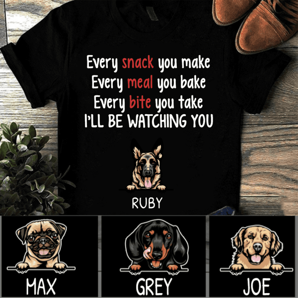 Personalized Dog Watching You Tee - DOGSTROM