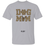 Personalized Leopard Dog Mom T-shirt - DOGSTROM