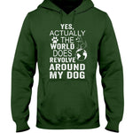 dogstrom WORLD REVOLVES AROUND MY DOG - HOODIE Sweatshirts Forest Green S 